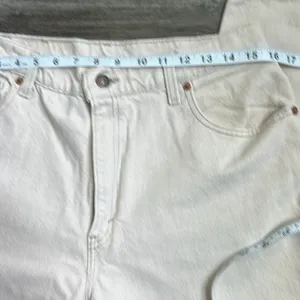 Vtg 1993 Levi’s Women’s Oat Colored High Waist Straight Leg Denim Fall‎ Sz 14 ◼️ thumbnail 4