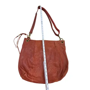 Vintage Fossil Womens Red Leather Shoulder Bag Purse SKU 7234 thumbnail 4