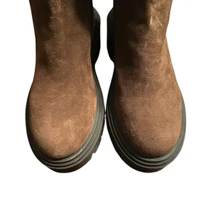 Steve Madden Brown Leather Platform Lug Boots(Size 9.5M) thumbnail 5