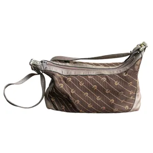 Etienne Aigner Vintage Monogram Logo Shoulder Bag Brown‎ Canvas Leather Trim thumbnail 3