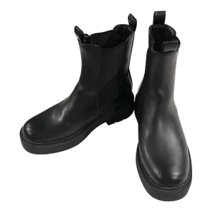 Target Demi Chelsea Boots Women 6.5 Black Chunky Lug Sole Gothic Grunge Biker thumbnail 1