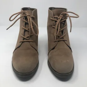 Steve Madden Domain Women's Lace Up Faux Suede Ankle Boots Size 9.5 thumbnail 4