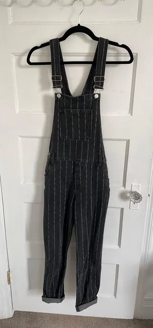 PacSun Pinstripe Overalls thumbnail 1