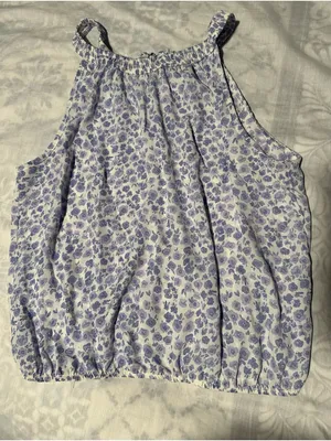 Sienna Sky Lavender Floral Halter Top thumbnail 1