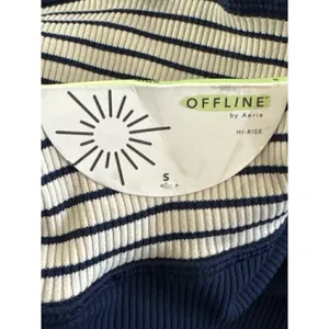 Offline By Aerie 7/8 Hi Rise Navy Blue‎ Ribbed Legging SMALL NWT thumbnail 9