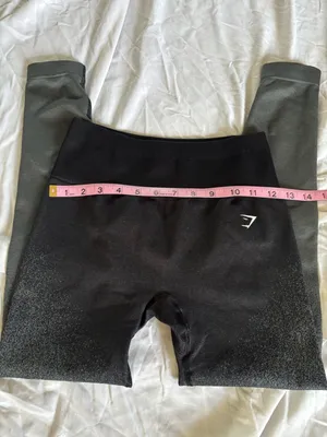 Gymshark Black Gray Ombre Seamless High Waisted Leggings s thumbnail 2
