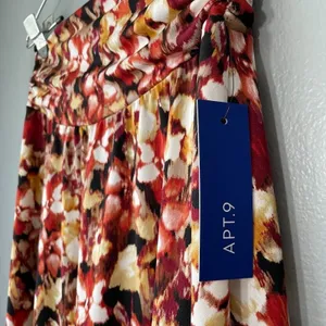 Apt 9 Size Medium Dark Floral Artsy Asymmetrical Knit Skirt Earthy Whimsigoth thumbnail 5