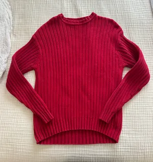 Gap Ribbed Red Sweater thumbnail 1