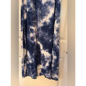 line and dot blue tie die mikdi dress Women's Sz Small thumbnail 4