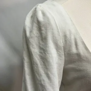 Princess‎ Polly The Villa Mini Dress Womens 8 White Long sleeve Preppy summer thumbnail 5