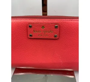 Kate Spade Women's Pink Tan Zipper Wallet thumbnail 3