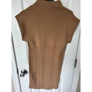Anthropologie Mock-Neck Cap-Sleeve Mini Dress Size S NWT thumbnail 3