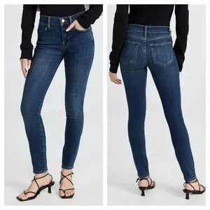 FRAME Le High Skinny Jeans in Harvard dark wash high rise Sz‎ 30 thumbnail 2