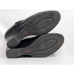 Ariat Leather Wedges Mules Slip On Womens 8.5 B Black‎ Braided Leather Western thumbnail 5
