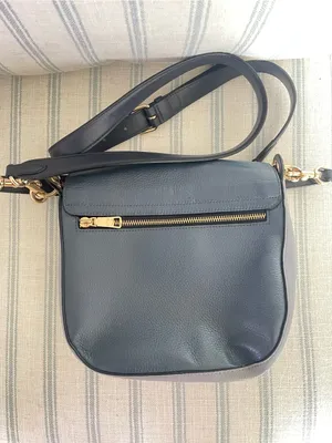 Coach Kleo Crossbody Shoulder Purse Bag 23 #C5688 in Blue Leather Suede thumbnail 8