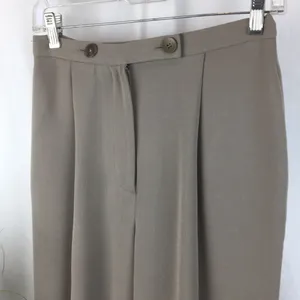 Emanuel Ungaro Vintage Gray-Taupe Straight Leg Trouser Pants 6 thumbnail 6