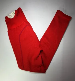 aerie offline Red Seamless High-Waist Leggings thumbnail 1