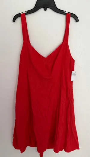 Red Old Navy Midi Dress thumbnail 1