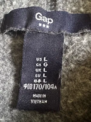 GAP Women’s Dark Blue Hoodie Sweat Shirt with Pink GAP Logo Sz L thumbnail 6
