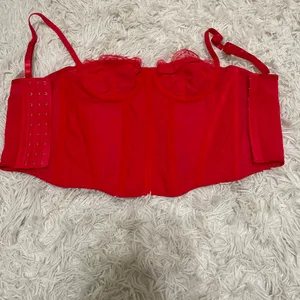 SheIn Red corset top thumbnail 2