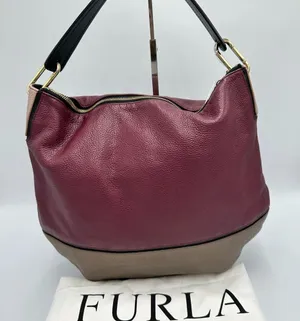 Furla Hobo Bicolor Leather Shoulder Bag thumbnail 2