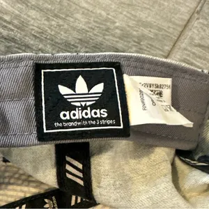 Adidas Originals Trefoil Distressed Hat Acid Stonewash Denim Strapback Hat thumbnail 4