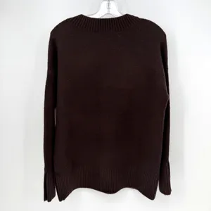 Cyrus Oversized Sweater Women XS Brown Wool Blend Minimalist Earthy Loungewear thumbnail 9
