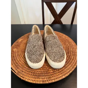 Madewell Sidewalk Slip-On Sneakers Spotted Calf‎ Hair Animal Print Womens 8M thumbnail 6
