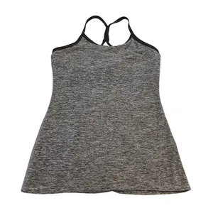 Beyond Yoga Tank Top Women Small Gray Heather Space Dye Shelf Bra Racerback Tank thumbnail 1