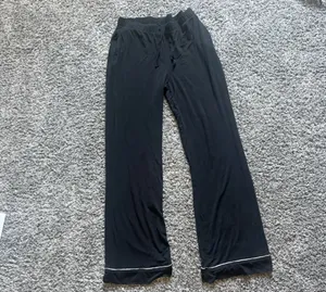Victoria's Secret Black Lounge Pajama Pants with Drawstring thumbnail 2