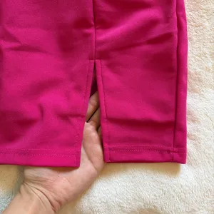 Hot Pink Mini Skirt with Side Slit thumbnail 4