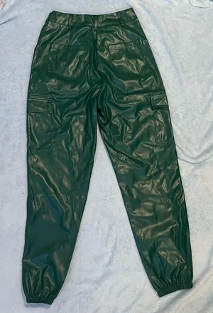 Green Leather Pants thumbnail 3