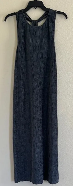 Maeve by Anthropologie Navy Sleeveless Maxi Dress thumbnail 1