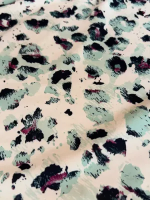 Lady Hagen Active Tank - White Aqua Purple Cheetah Print Golf Tennis - Medium thumbnail 6