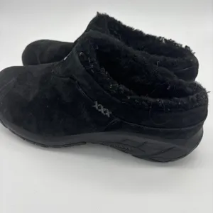 Merrell Encore Ice 4 Black Suede Faux Fur Lined Clogs Mules Women 8 thumbnail 3