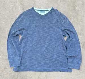 Vintage v neck sweater Blue Size L thumbnail 1