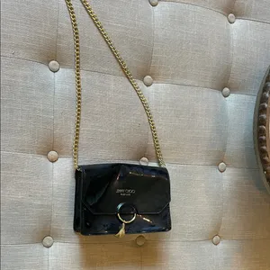 Jimmy Choo Black Tassel Shoulder Chain BLACK Bag Perfume Promo thumbnail 9