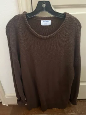 Old Navy Brown Knit Sweater Cable thumbnail 1