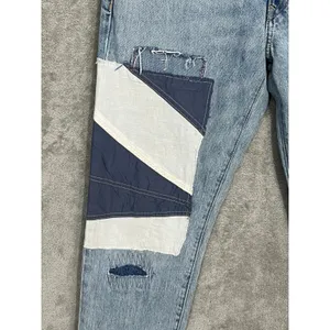 Polo Ralph Lauren Avery Jeans Size 27 High Rise Button Fly Patchwork Ankle thumbnail 3