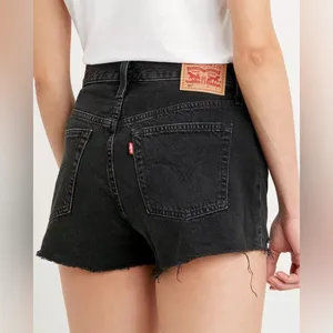 Levi's ® 501® Original Fit HR Denim Shorts - Faded Black - 26W thumbnail 4