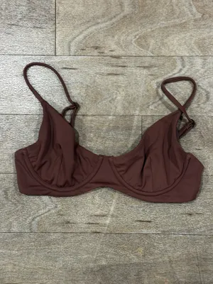 Blackbough Swim Bikini Set Cocoa Brown Willow Top & Maui Bottoms Size Medium thumbnail 5