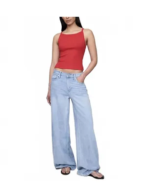 Gap Modern Apron-Neck Crop Tank Top Tomato Sauce Red NWT XL thumbnail 4