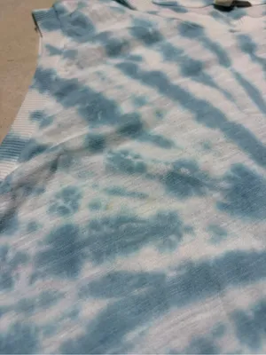 Free people FP movement Blue Tie-Dye Cropped Muscle Tank Top medium thumbnail 5