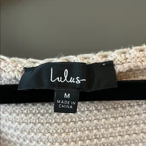 Lulus Best Essence Beige Knit Long Sleeve Sweater Top - Size M thumbnail 3
