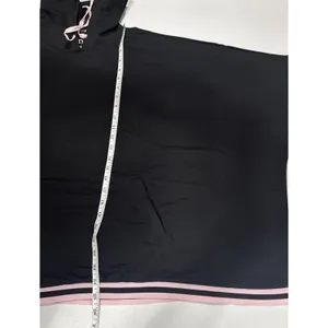 Hanes Women’s Pajama Set Black Oversized Short Sleeve Hoodie Top & Pants Size S thumbnail 9
