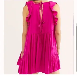 Free People Want Your Love Fuchsia Summer Dress Medium thumbnail 4