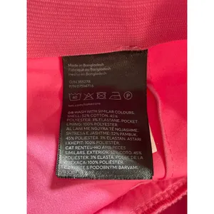 H&M Women's Pink High Rise Elastic Waist Slim Straight Trousers Pants Size 4 thumbnail 6