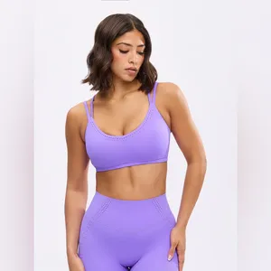 BUFF BUNNY Airbrush Laser Sports Bra in Party Purple Size S Buffbunny Collection thumbnail 5