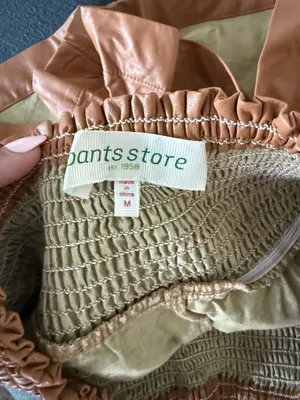 Pants Store Brown Leather Shorts thumbnail 3