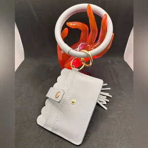 Francesca’s Scallop Card Case gray thumbnail 2